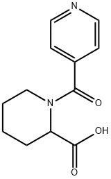 1-Isonicotinoyl-2-piperidinecarboxylic acid Struktur