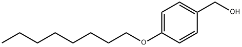 P-オクチルオキシベンジルアルコール 化学構造式