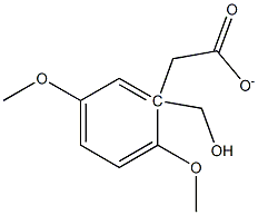 Benzenemethanol, 2,5-dimethoxy-, 1-acetate Structure