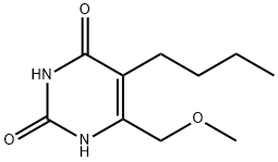 2,4(1H,3H)-Pyrimidinedione, 5-butyl-6-(methoxymethyl)- (9CI) 结构式