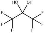 1,1,1,3,3,3-ヘキサフルオロ-2,2-プロパンジオール 化学構造式