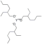 1-Hexanol, 2-ethyl-, yttrium(3+) salt Structure