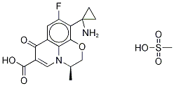 ent-Pazufloxacin Mesylate Structure