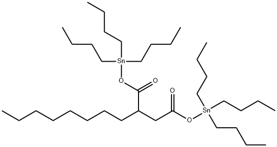 2-辛基丁二酸二(三丁基锡), 67701-37-5, 结构式