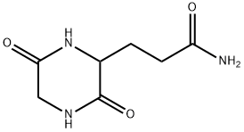 2-Piperazinepropanamide,3,6-dioxo-(9CI) Struktur