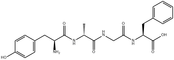 tyrosyl-alanyl-glycyl-phenylalanine Struktur
