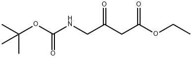 TERT-BUTYL 3-(ETHOXYCARBONYL)-2-OXOPROPYLCARBAMATE Structure