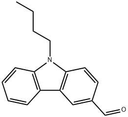 9-butyl-9H-carbazole-3-carbaldehyde 结构式