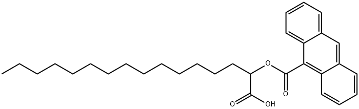 2-(9-anthroyloxy)palmitate Structure