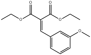 3-Methoxybenzylidenemalonic acid diethyl ester Struktur