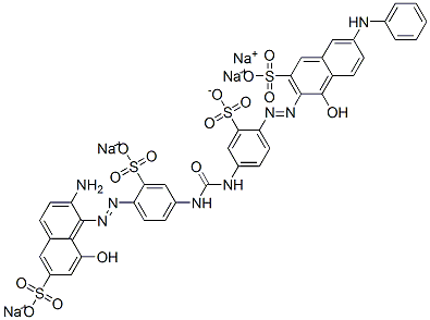 tetrasodium 3-[[4-[[[[4-[(2-amino-8-hydroxy-6-sulphonato-1-naphthyl)azo]-3-sulphonatophenyl]amino]carbonyl]amino]-2-sulphonatophenyl]azo]-4-hydroxy-7-(phenylamino)naphthalene-2-sulphonate|TETRASODIUM 3-[[4-[[[[4-[(2-AMINO-8-HYDROXY-6-SULPHONATO-1-NAPHTHYL)AZO]-3-SULPHONATOPHENYL]AMINO]CA