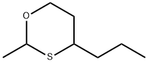 2-甲基-4-丙基-1,3-氧硫杂环己烷,67715-80-4,结构式