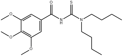 N,N-Dibutyl-N'-(3,4,5-trimethoxybenzoyl)thiourea Structure