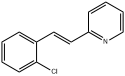Pyridine, 2-(2-(chlorophenyl)vinyl)-, trans- Structure