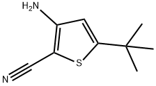 3-氨基-5-叔-丁基噻吩-2-甲腈, 677277-39-3, 结构式