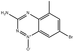1,2,4-BENZOTRIAZIN-3-AMINE, 7-BROMO-5-METHYL-, 1-OXIDE Structure