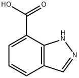 1H-インダゾール-7-カルボン酸 化学構造式