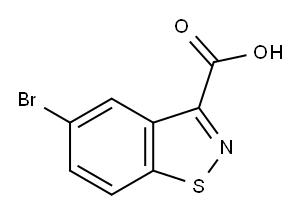 5-溴-1,2-苯并异噻唑-3-甲酸,677304-78-8,结构式