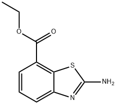 7-Benzothiazolecarboxylicacid,2-amino-,ethylester(9CI) Structure