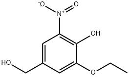 Benzenemethanol, 3-ethoxy-4-hydroxy-5-nitro- (9CI) Structure