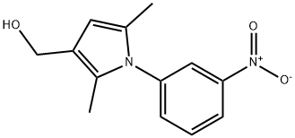 1H-PYRROLE-3-METHANOL, 2,5-DIMETHYL-1-(3-NITROPHENYL)- Structure