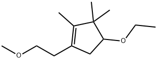 Cyclopentene, 4-ethoxy-1-(2-methoxyethyl)-2,3,3-trimethyl- (9CI) Structure