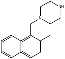 1-(2-メチルナフタレン-1-イルメチル)ピペラジン 化学構造式