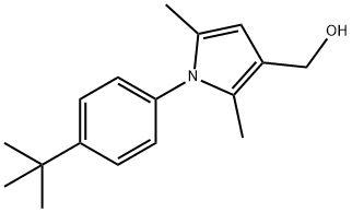 1-[4-(1,1-DIMETHYLETHYL)PHENYL]-2,5-DIMETHYL-1H-PYRROLE-3-METHANOL Struktur