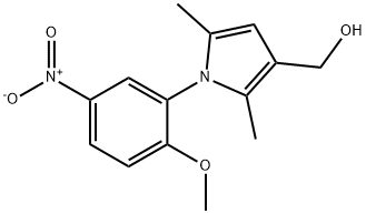 1-(2-METHOXY-5-NITROPHENYL)-2,5-DIMETHYL-1H-PYRROLE-3-METHANOL Struktur