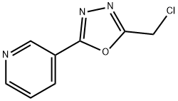 3-[5-(クロロメチル)-1,3,4-オキサジアゾール-2-イル]ピリジン 化学構造式