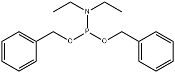 ジベンジルジエチルホスホロアミダイト 化学構造式