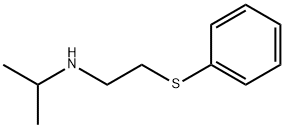 N-[2-(フェニルチオ)エチル]-2-プロパンアミン 化学構造式