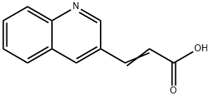 3-(3-キノリル)アクリル酸 化学構造式