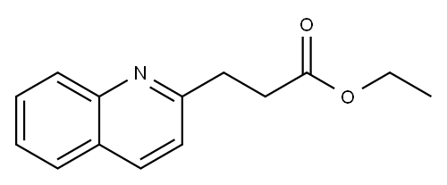 2-Quinolinepropanoic acid, ethyl ester Struktur