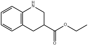 3-Quinolinecarboxylic acid, 1,2,3,4-tetrahydro-, ethyl ester Struktur