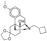 (-)-3-Methoxy Butorphanol 6-Ethylene Ketal Struktur