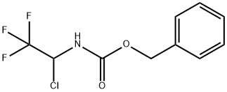 N-(1-氯-2,2,2-三氟乙基)氨基甲酸苄酯 结构式