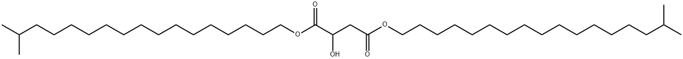 2-ヒドロキシブタン二酸ビス(16-メチルヘプタデシル) 化学構造式