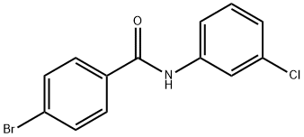 4-bromo-N-(3-chlorophenyl)benzamide Struktur