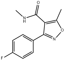 5,N-DIMETHYL-3-(4-FLUOROPHENYL)-4-ISOXAZOLECARBOXAMIDE) Struktur