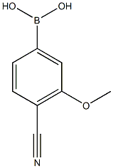 4-Cyano-3-methoxyphenylboronic acid Structure
