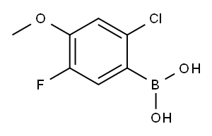 5-氯-2-氟-4-甲氧基苯硼酸, 677741-96-7, 结构式