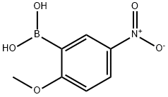 2-甲氧基-5-硝基苯硼酸, 677746-35-9, 结构式
