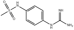 N-[4-[(Aminoiminomethyl)amino]phenyl]methanesulfonamide Struktur