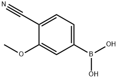 4-CYANO-3-METHOXYPHENYLBORONIC ACID, 677777-45-6, 结构式