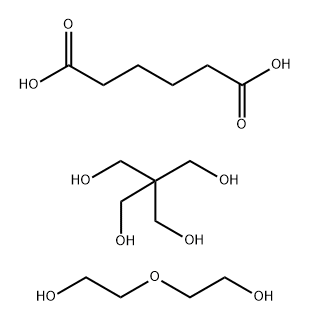 2,2-bis(hydroxymethyl)propane-1,3-diol: hexanedioic acid: 2-(2-hydroxy ethoxy)ethanol Struktur