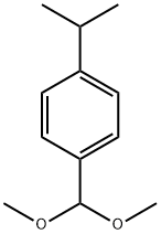1-(ジメトキシメチル)-4-(1-メチルエチル)ベンゼン 化学構造式