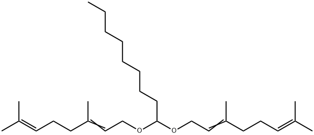 1,1-Bis[(3,7-dimethyl-2,6-octadienyl)oxy]nonane,67785-73-3,结构式