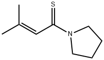 Pyrrolidine,  1-(3-methyl-1-thioxo-2-butenyl)-  (9CI)|