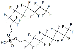 りん酸ビス[2-(ヘプタデカフルオロオクチル)エチル] 化学構造式